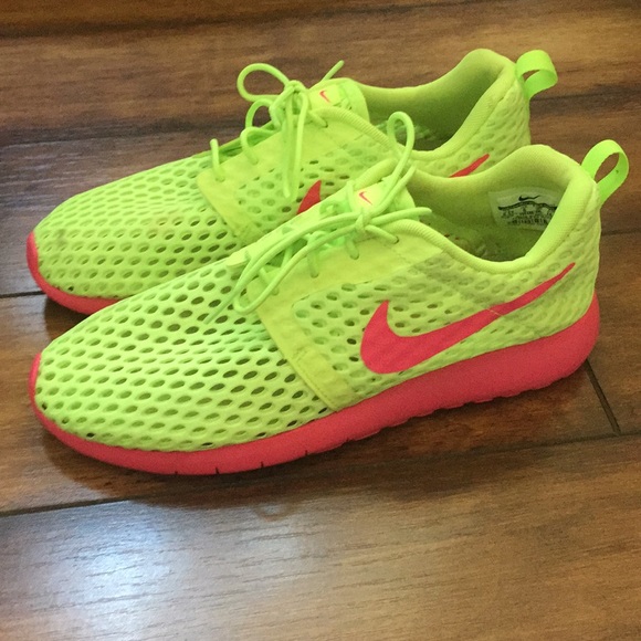 neon tennis shoes